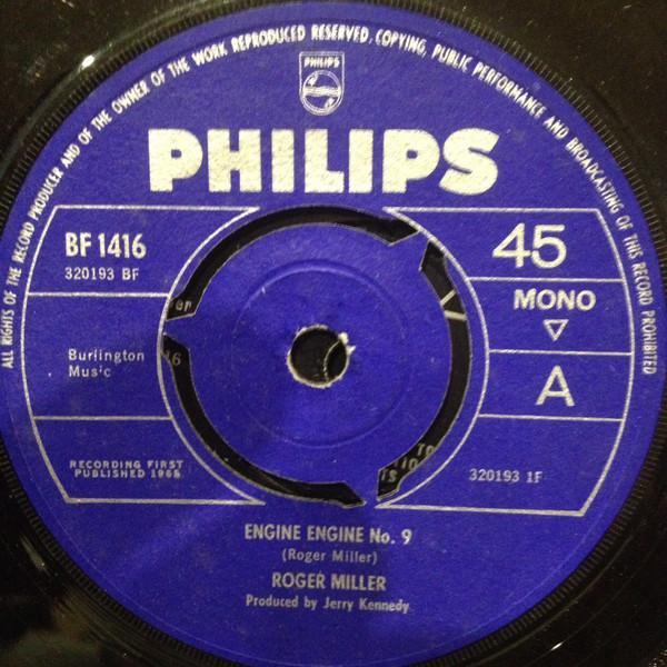 7inch Record ROGER MILLER Engine Engine No. 9 BF1416 Philips 1965 UK CountryFolk Used
7inch Record ROGER MILLER Engine Engine No. 9 BF1416 Philips 1965 UK CountryFolk Used