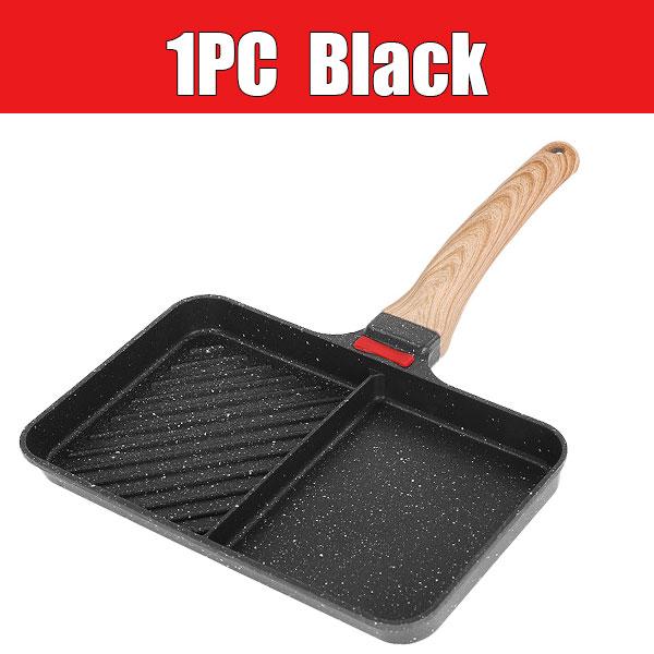 2-Section Versatile Breakfast Omelette Frying Pan Nonstick Divided Egg Pan Square Grill Skillet Steak Griddle Pan for Stove Tops
2-Section Versatile Breakfast Omelette Frying Pan Nonstick Divided Egg Pan Square Grill Skillet Steak Griddle Pan for Stove Tops