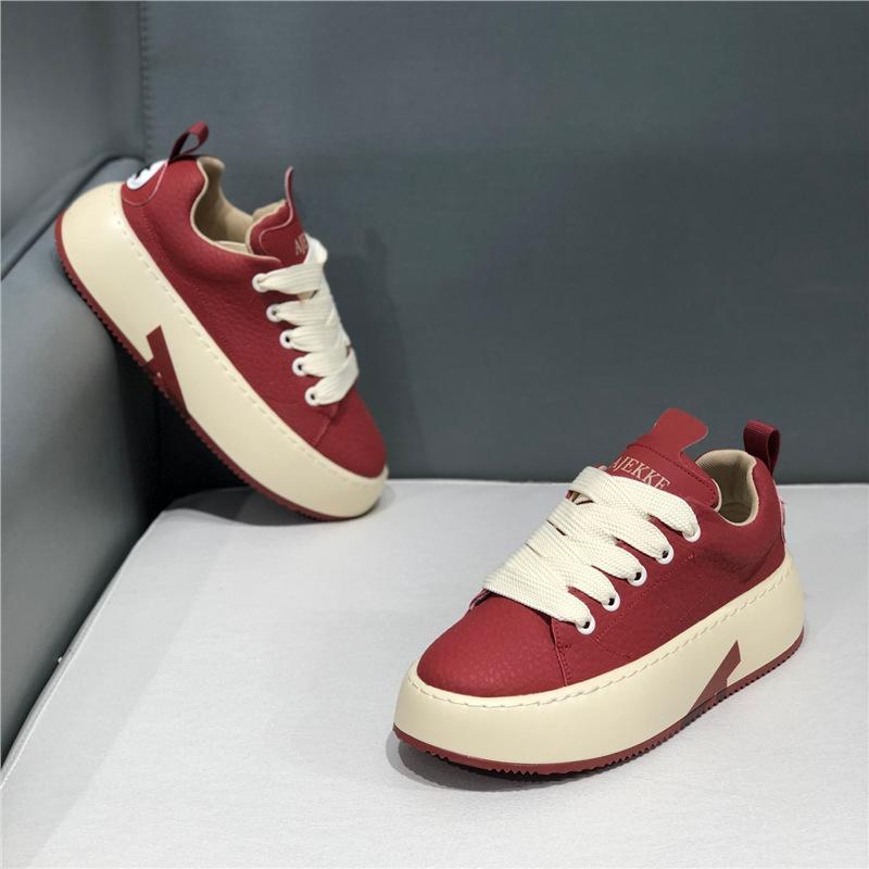 Winter new red platform casual shoes lace-up trendy shoes board shoes keep warm and comfortable aj 38
Winter new red platform casual shoes lace-up trendy shoes board shoes keep warm and comfortable aj 38