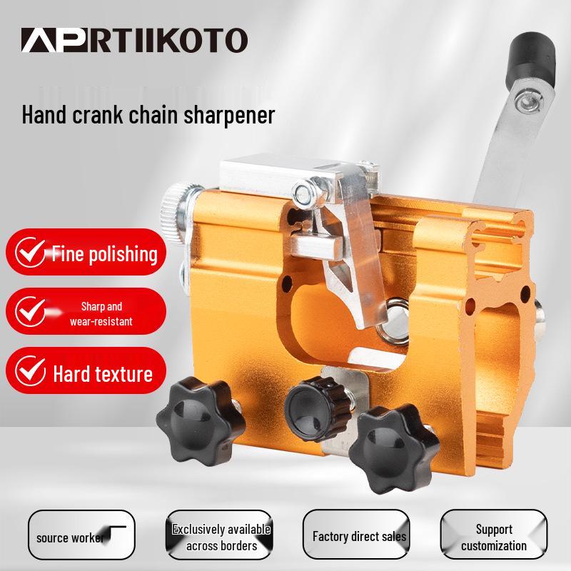 Portable Hand-Cranked Chain and Knife Sharpener for Household Use Large + 1 Grinding Head
Portable Hand-Cranked Chain and Knife Sharpener for Household Use Large + 1 Grinding Head