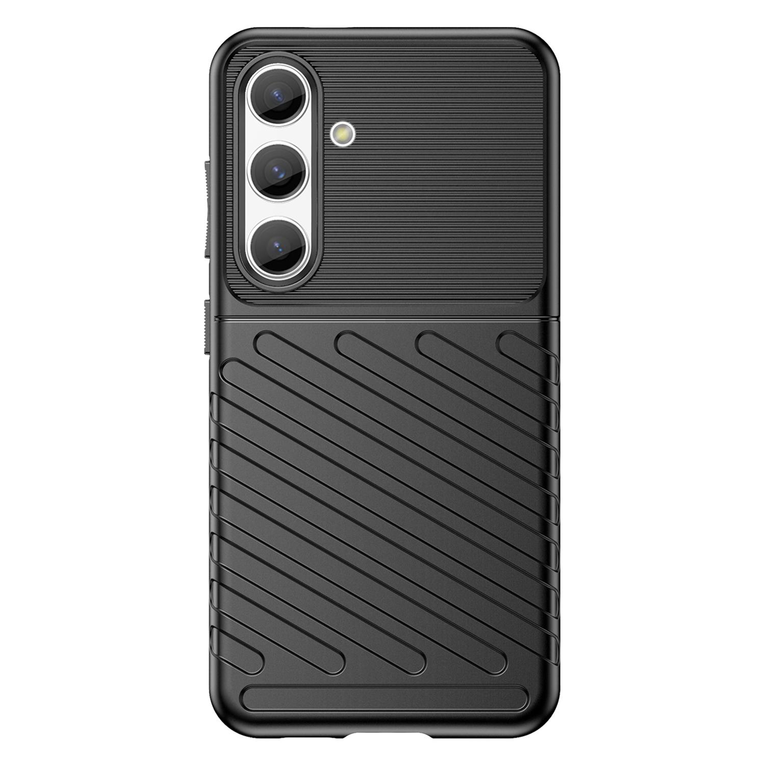 Thunder Series For Samsung Galaxy S24 Case Shock-absorbed TPU Mobile Phone Cover Black
Thunder Series For Samsung Galaxy S24 Case Shock-absorbed TPU Mobile Phone Cover Black