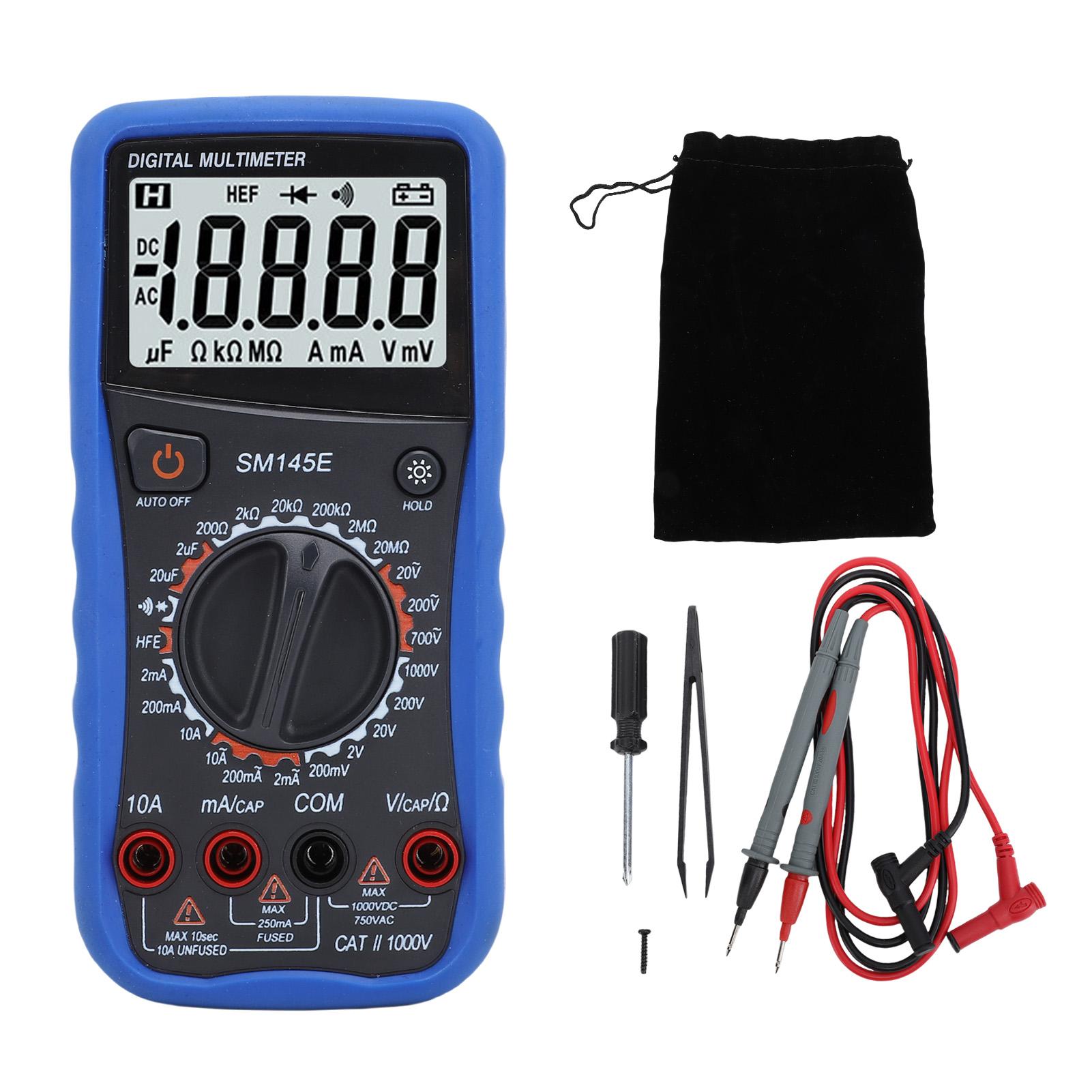Digital Multimeter LCD Display 4.5 Digits 5 Timess Multi Purpose Tester with Adjustable Stand
Digital Multimeter LCD Display 4.5 Digits 5 Timess Multi Purpose Tester with Adjustable Stand