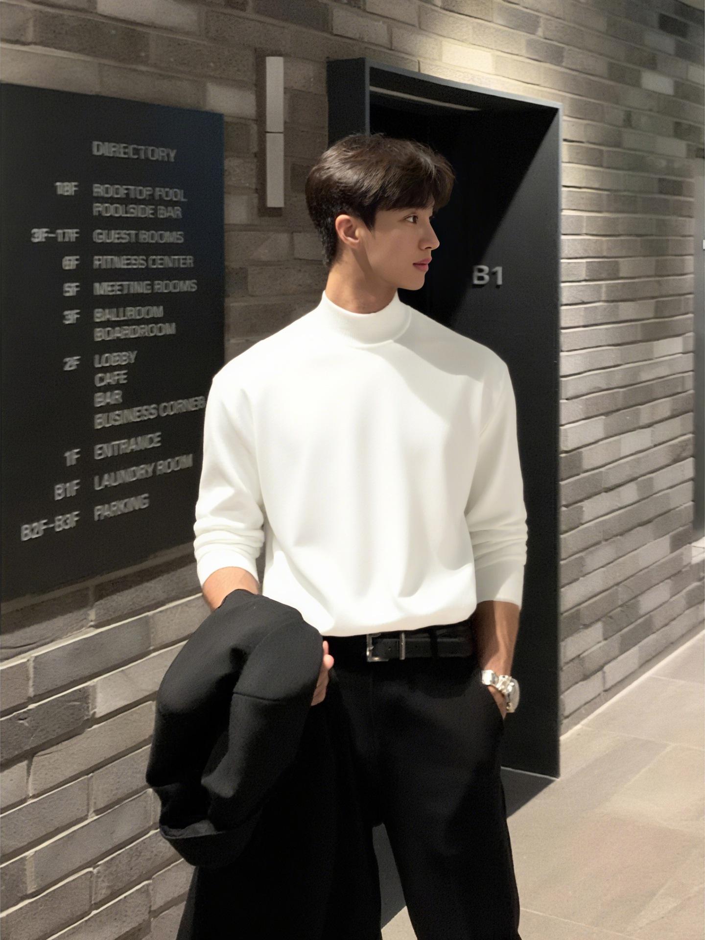 Men s High-End Mid-Collar Casual Knit Sweater: Autumn & Winter Long Sleeve L
Men s High-End Mid-Collar Casual Knit Sweater: Autumn & Winter Long Sleeve L