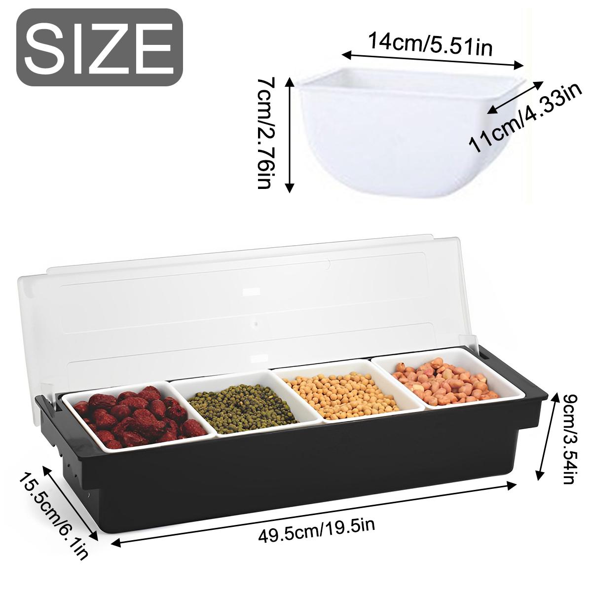 6 отсеков для приправ, охлаждаемый льдом, контейнер для приправ, напитков, фруктов, закусок, ящики для хранения для ресторана
6 отсеков для приправ, охлаждаемый льдом, контейнер для приправ, напитков, фруктов, закусок, ящики для хранения для ресторана