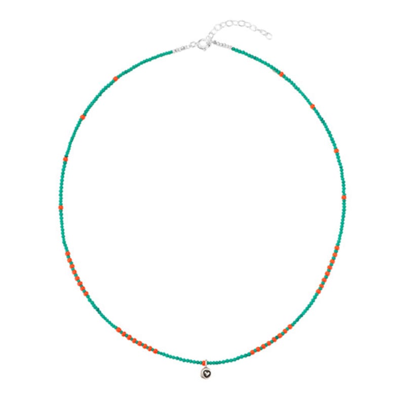 FINDELISE 925 Silver Green Onyx Orange Point Necklace Green
FINDELISE 925 Silver Green Onyx Orange Point Necklace Green