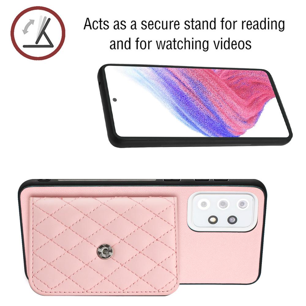 YB Leather Coating Series-8 For Samsung Galaxy A33 5G Case Anti-shock Leather+TPU Phone Cover with Card Bag Pink
YB Leather Coating Series-8 For Samsung Galaxy A33 5G Case Anti-shock Leather+TPU Phone Cover with Card Bag Pink