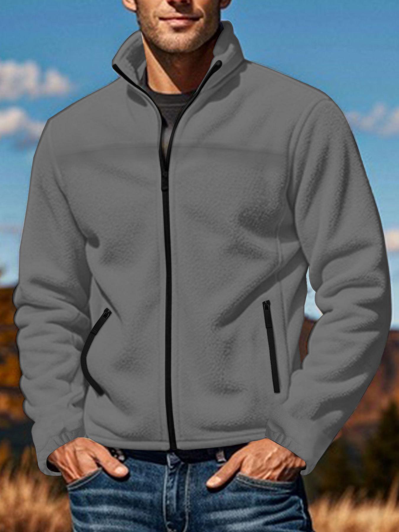 Men s Sherpa Fleece Jacket with Zipper Stand Collar for Spring to Winter L темно-сірий
Men s Sherpa Fleece Jacket with Zipper Stand Collar for Spring to Winter L темно-сірий