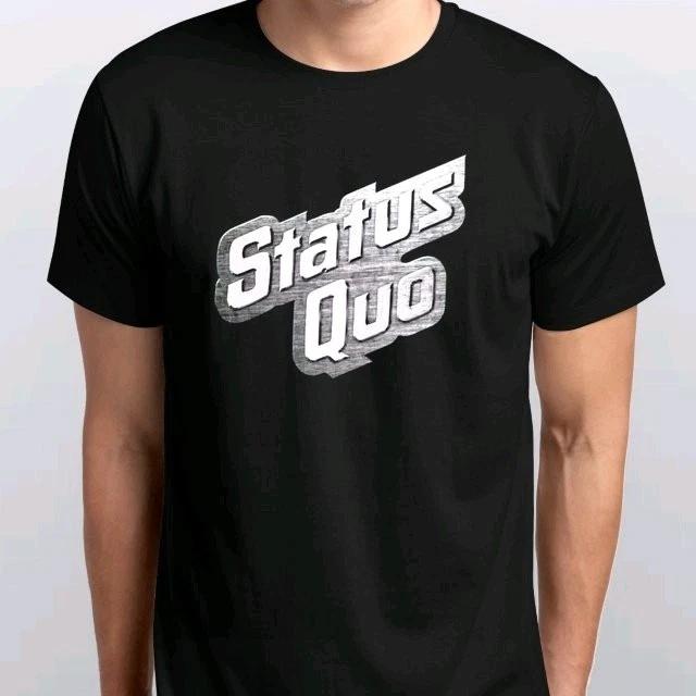 STATUS QUO ii T-SHIRT All sizes S M L XL 234XL colours Black, White 2XL
STATUS QUO ii T-SHIRT All sizes S M L XL 234XL colours Black, White 2XL