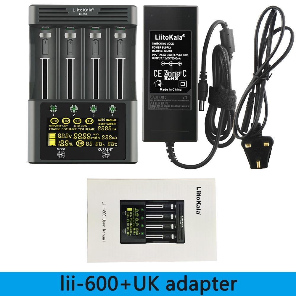LiitoKala Lii-600 Fast Charging Touch Display Lithium Battery Charger
LiitoKala Lii-600 Fast Charging Touch Display Lithium Battery Charger