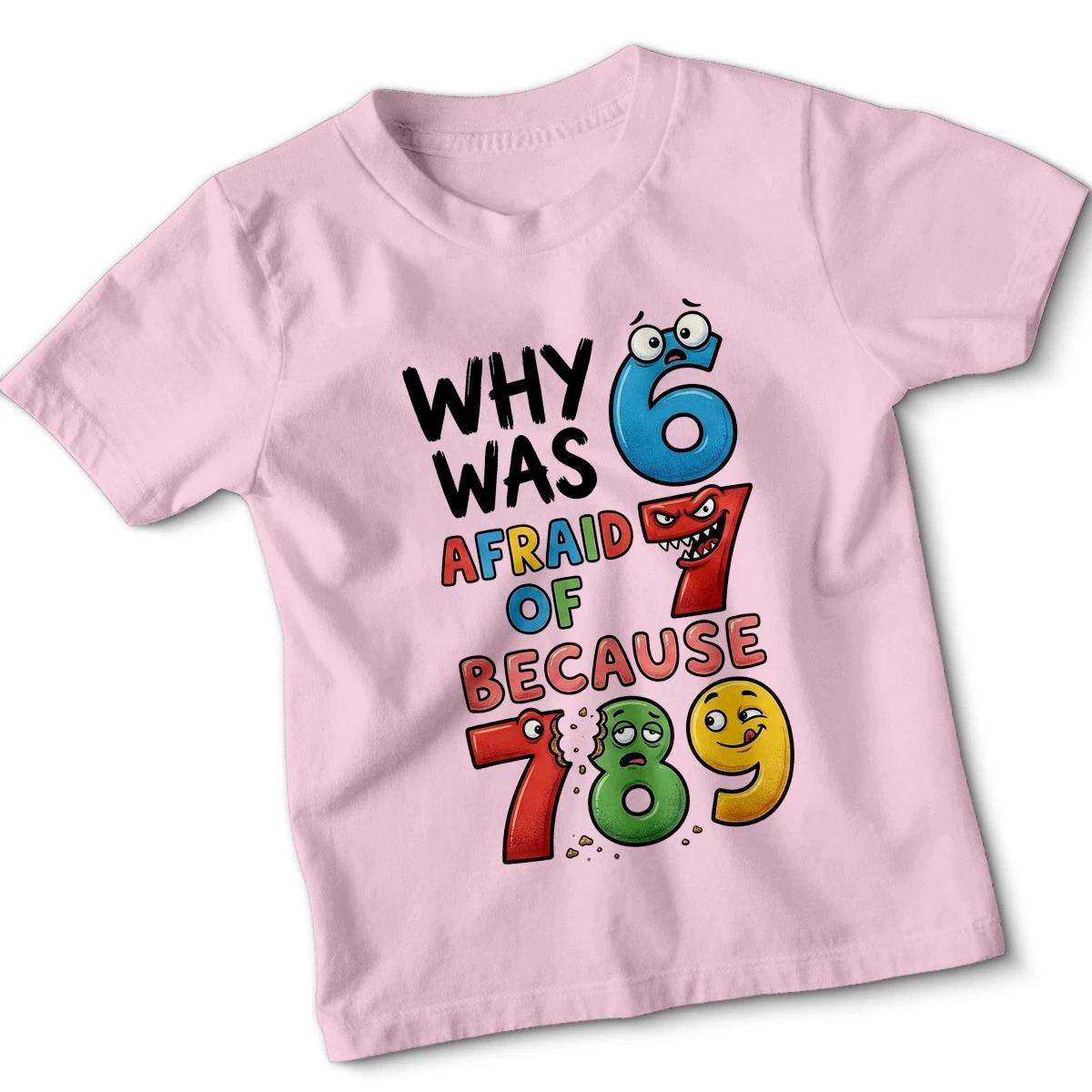 Why Was Afraid Of Because National Numeracy Number Day Pun Humor Kids T-Shirt 130
Why Was Afraid Of Because National Numeracy Number Day Pun Humor Kids T-Shirt 130