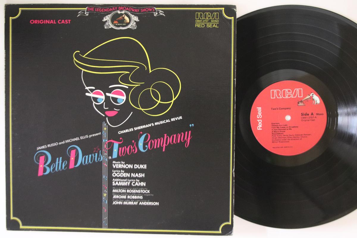 LP Record BETTE DAVIS - Sing Hits From Two s Company CBM12757 RCA 1975 US Soundtracks & Musicals Used
LP Record BETTE DAVIS - Sing Hits From Two s Company CBM12757 RCA 1975 US Soundtracks & Musicals Used
