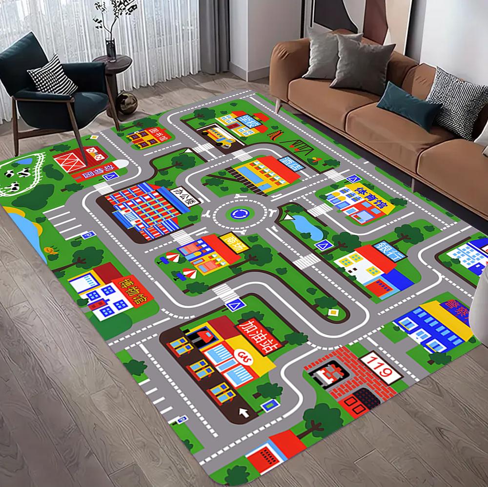 City Road Traffic Kids Play Mat Interactive Educational Game Rug Soft Non-slip Home Decor Carpet for Children Room Living Room 40X60cm
City Road Traffic Kids Play Mat Interactive Educational Game Rug Soft Non-slip Home Decor Carpet for Children Room Living Room 40X60cm