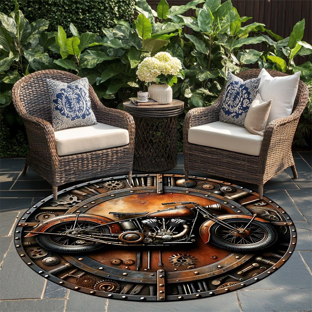 Vintage Motorcycle Round Rug - Durable Non-Slip Large Carpet for Living Room, Bedroom & Outdoor Decor 60cm
Vintage Motorcycle Round Rug - Durable Non-Slip Large Carpet for Living Room, Bedroom & Outdoor Decor 60cm