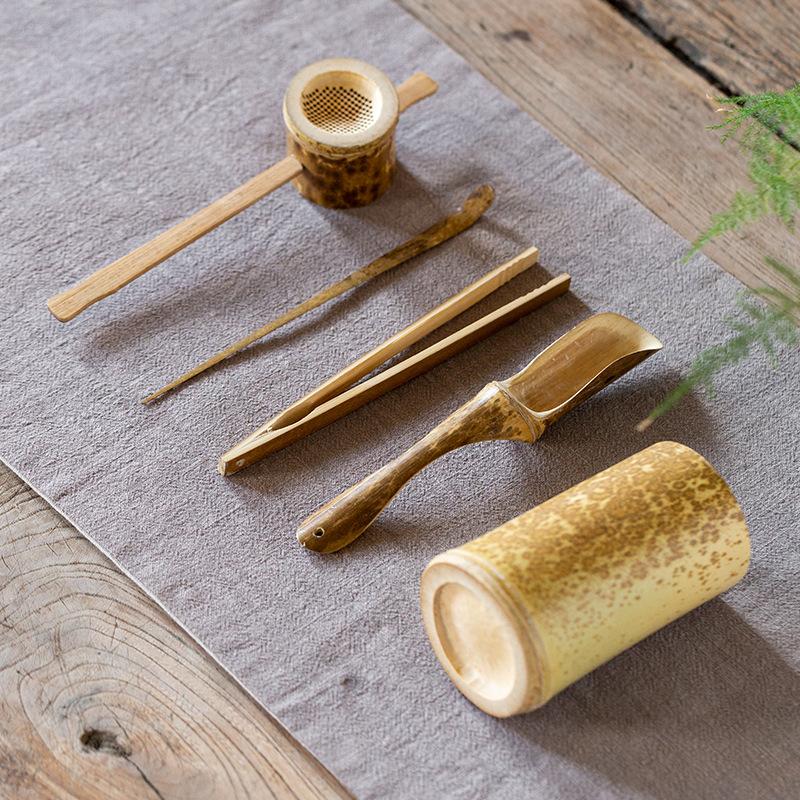 Tea ceremony set tea set accessories bamboo tea tea clip pot pen storage barrel household tea art accessories
Tea ceremony set tea set accessories bamboo tea tea clip pot pen storage barrel household tea art accessories