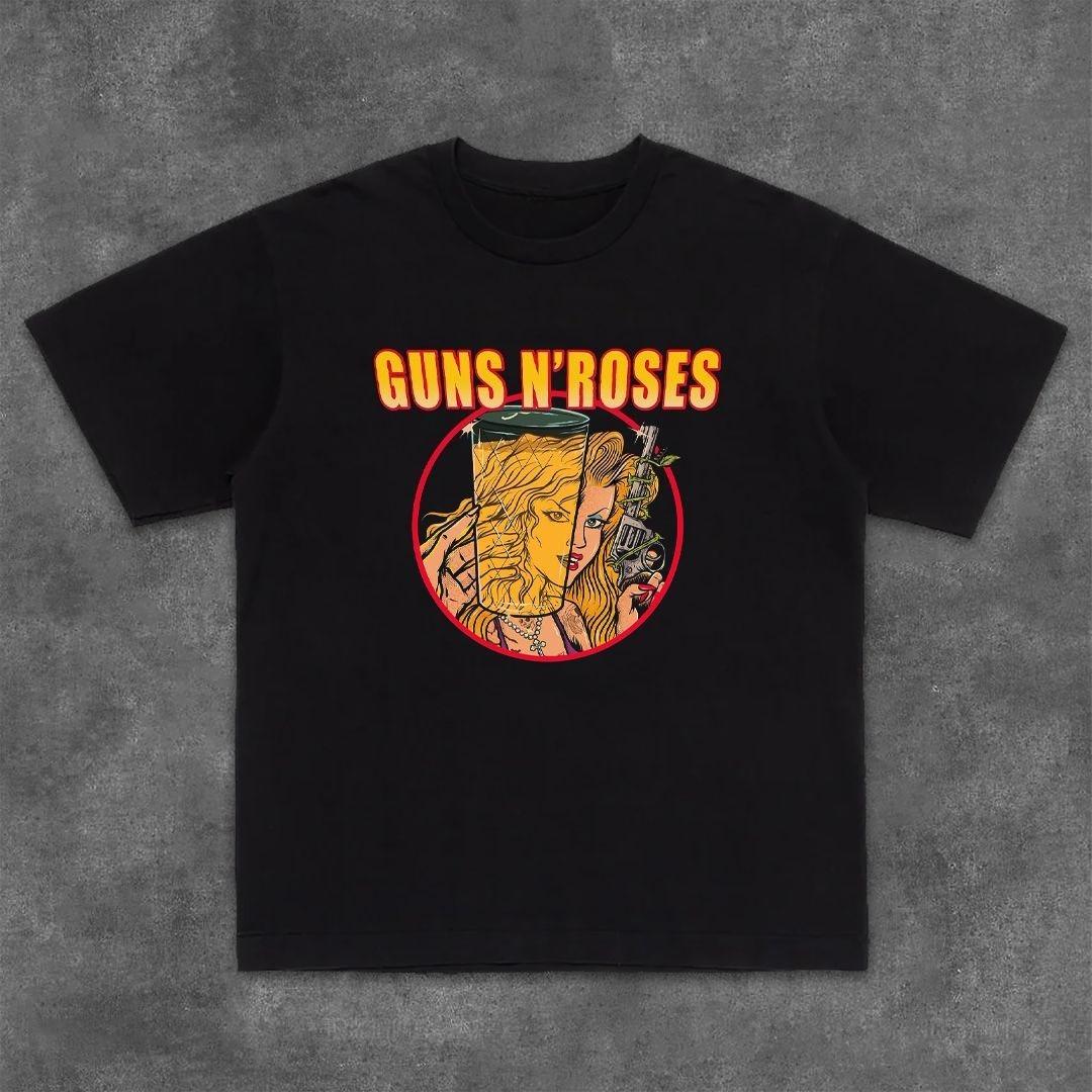 Футболка с короткими рукавами от GUNS N ROSES, Свободный топ с круглым вырезом и рукавами до локтя 4XL
Футболка с короткими рукавами от GUNS N ROSES, Свободный топ с круглым вырезом и рукавами до локтя 4XL