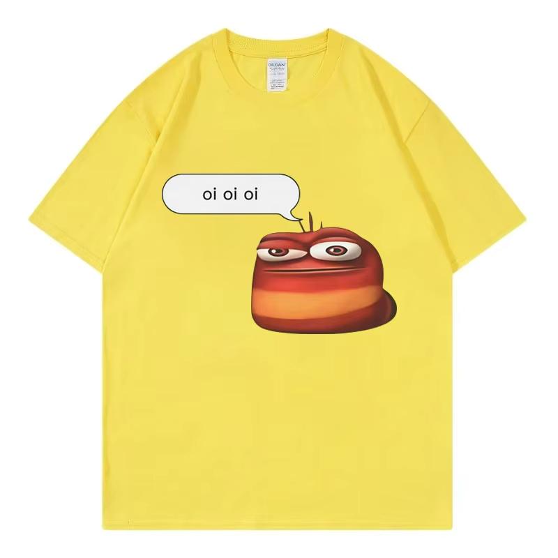 Oi Oi Oi Red Larva Funny Meme T-shirt High Quality Fashion Short Sleeve T Shirts Men Women Clothing Oversized Cotton T-shirts 3XL
Oi Oi Oi Red Larva Funny Meme T-shirt High Quality Fashion Short Sleeve T Shirts Men Women Clothing Oversized Cotton T-shirts 3XL