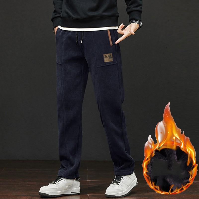 Men s Winter Casual Thick Sweatpants Embroidery Corduroy Straight Warm Pants Youth Outdoor Liner Velvet Trousers 4XL
Men s Winter Casual Thick Sweatpants Embroidery Corduroy Straight Warm Pants Youth Outdoor Liner Velvet Trousers 4XL