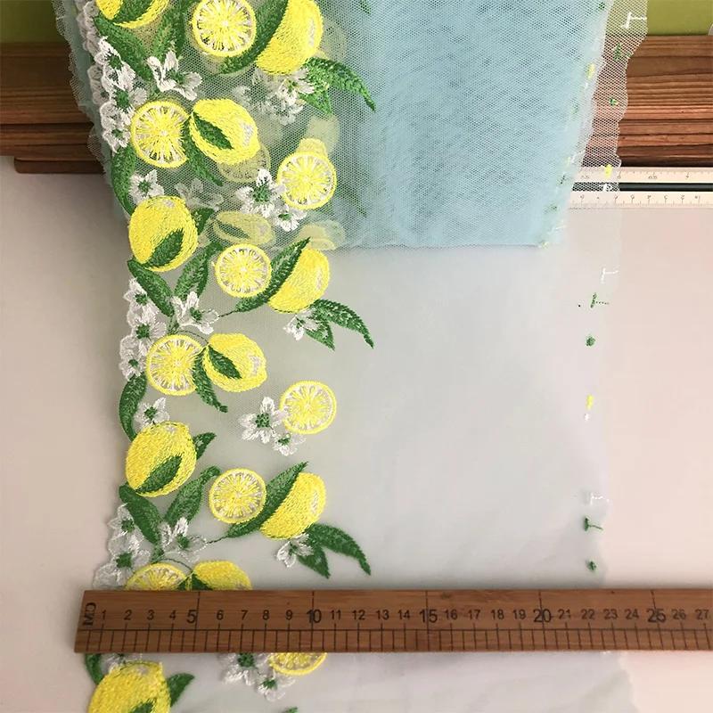 1 Yards Lemon Embroidery Lace DIY Underwear Clothing Lace Accessories Boutique Nile Blue Mesh Single Edge Lemon 1Yard
1 Yards Lemon Embroidery Lace DIY Underwear Clothing Lace Accessories Boutique Nile Blue Mesh Single Edge Lemon 1Yard