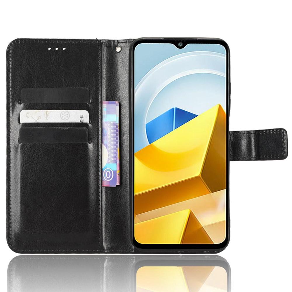 For Xiaomi Poco M5 4G Crazy Horse Texture PU Leather Anti-fingerprint Case Stand Wallet Phone Cover Black
For Xiaomi Poco M5 4G Crazy Horse Texture PU Leather Anti-fingerprint Case Stand Wallet Phone Cover Black