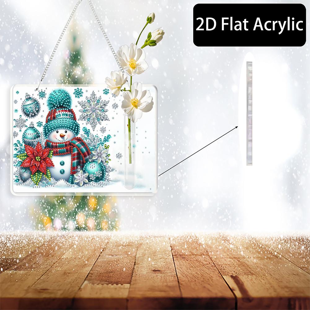 Snowman 2D Flat Acrylic Wall Tube Vase Diamond Painting Hanging Ornament Crafts United States
Snowman 2D Flat Acrylic Wall Tube Vase Diamond Painting Hanging Ornament Crafts United States