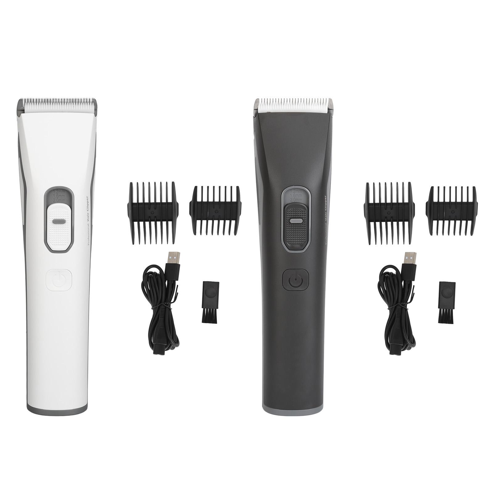 Электрический триммер для волос для мужчин, перезаряжаемый, 4 режима, 7000 об/мин, бесшумная беспроводная машинка для стрижки волос с 2 Gu White
Электрический триммер для волос для мужчин, перезаряжаемый, 4 режима, 7000 об/мин, бесшумная беспроводная машинка для стрижки волос с 2 Gu White