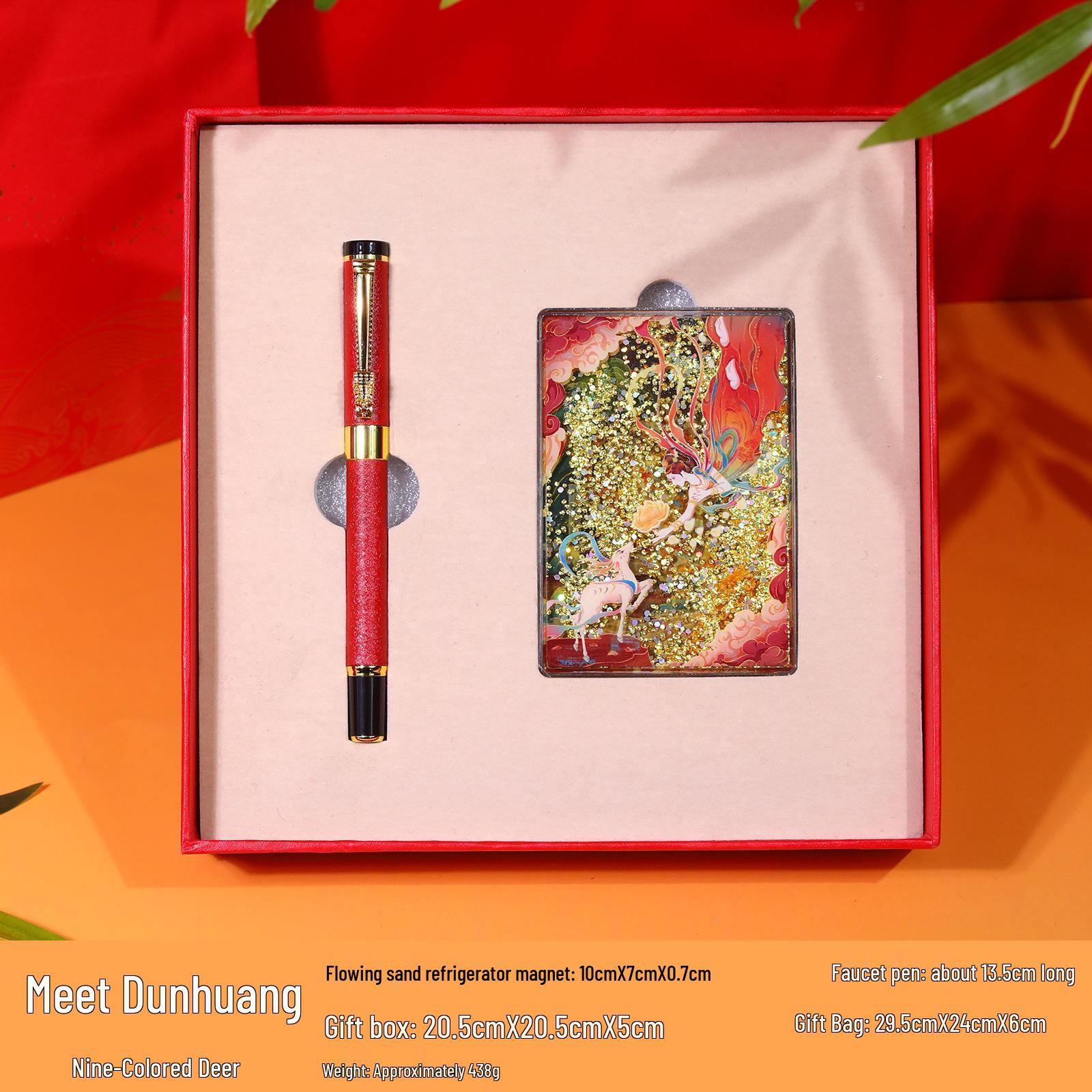 Dragon Head Travel Souvenir Pen - Chinese Calligraphy & Dunhuang Gift Red Sea Waves
Dragon Head Travel Souvenir Pen - Chinese Calligraphy & Dunhuang Gift Red Sea Waves