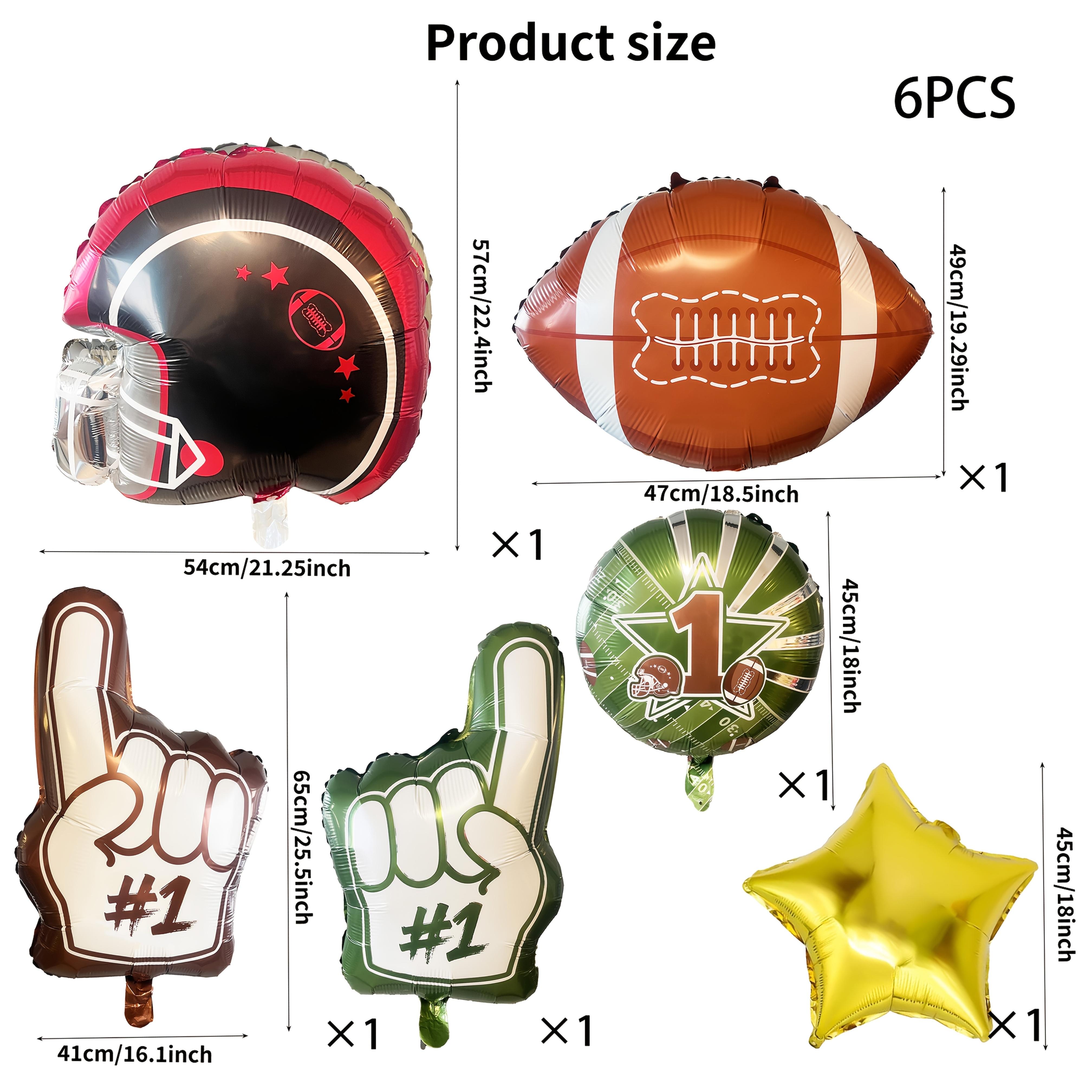 6-piece rugby party balloon set, suitable for rugby party decorations, themed parties, birthday parties, Super League events As Picture
6-piece rugby party balloon set, suitable for rugby party decorations, themed parties, birthday parties, Super League events As Picture