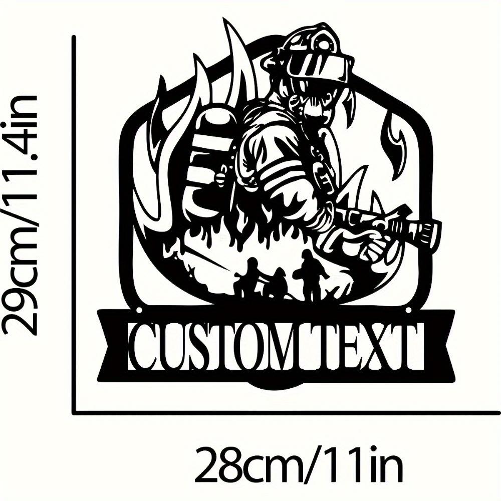 Custom Firefighter Metal Sign, Personalized Name Plaque, Vintage Gift for First Responder, Indoor Outdoor Wall Decor 11.42x11.02inch
Custom Firefighter Metal Sign, Personalized Name Plaque, Vintage Gift for First Responder, Indoor Outdoor Wall Decor 11.42x11.02inch