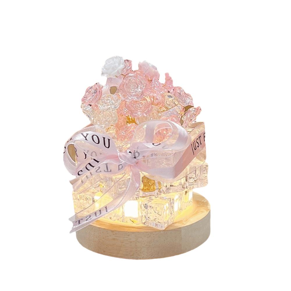 Creative DIY Night Light Elegant Glowing Ice Cube Lamp Simulated Flowers Light Party Supplies рожевий
Creative DIY Night Light Elegant Glowing Ice Cube Lamp Simulated Flowers Light Party Supplies рожевий