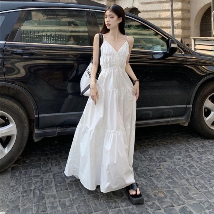 Женское приталенное белое платье в французском стиле для пляжа с V-образным вырезом и бретелями-спагетти XL
Женское приталенное белое платье в французском стиле для пляжа с V-образным вырезом и бретелями-спагетти XL