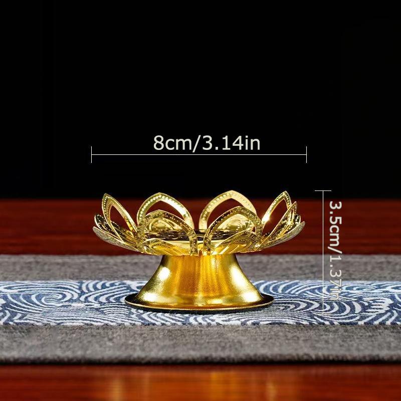 1PC Gold Temple Lotus Prayer Accessories Petal Candle Holder Sturdy Construction Buddhist Supplies Elegant S
1PC Gold Temple Lotus Prayer Accessories Petal Candle Holder Sturdy Construction Buddhist Supplies Elegant S