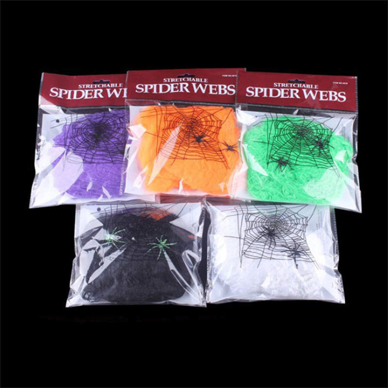 Паутина Шелковый паук Хлопок Ужасная комната Дом с привидениями Хэллоуин Паук Хэллоуин Украшения 
Паутина Шелковый паук Хлопок Ужасная комната Дом с привидениями Хэллоуин Паук Хэллоуин Украшения