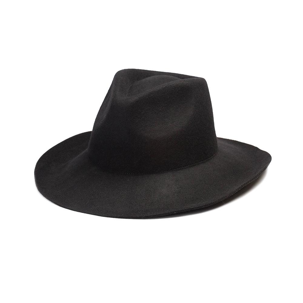Autumn and winter new fashion simple bare wool felt warped edge Panama jazz hat outdoor travel concave top hat M(56-58cm) чорний
Autumn and winter new fashion simple bare wool felt warped edge Panama jazz hat outdoor travel concave top hat M(56-58cm) чорний
