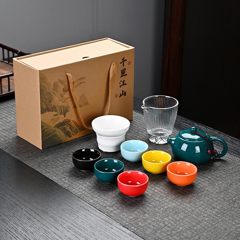 Ten-piece set, Xishi pot, Kung Fu tea set, Ding kiln set, a complete set of gift boxes, Dehua gifts, souvenirs, small gifts
Ten-piece set, Xishi pot, Kung Fu tea set, Ding kiln set, a complete set of gift boxes, Dehua gifts, souvenirs, small gifts