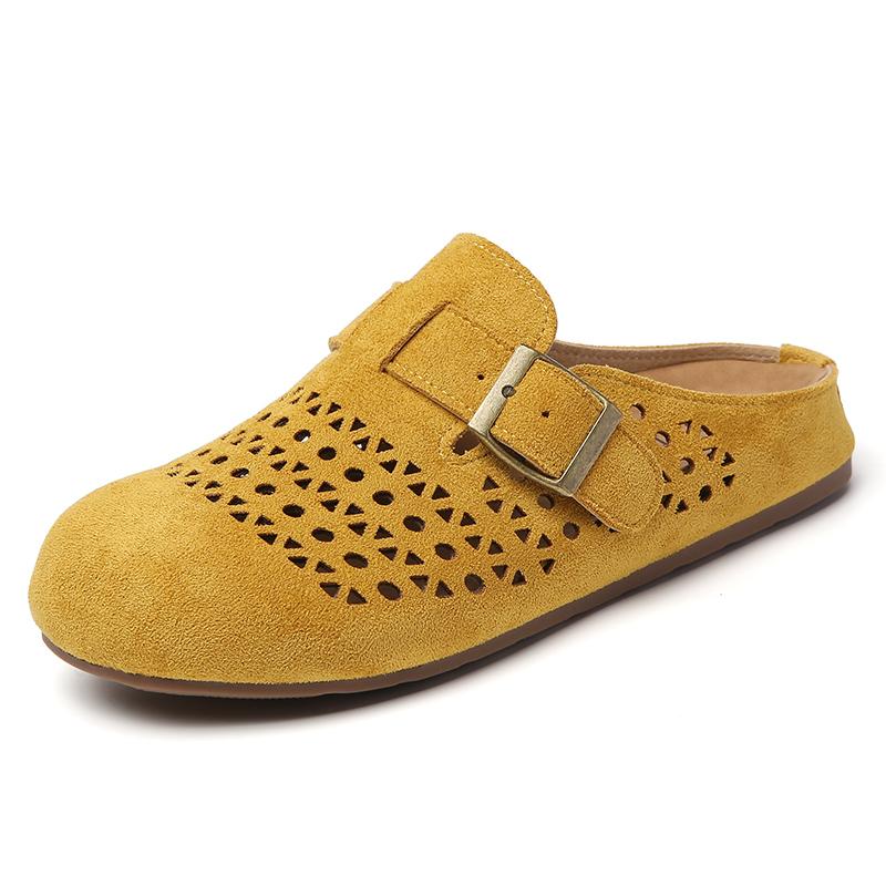 Women Faux Suede Slide Sandals Outdoor Covered Toe Cut-out Half Slippers Mother Girl Summer Cool Slide Shoes Zapatillas De Mujer 40 жовтий
Women Faux Suede Slide Sandals Outdoor Covered Toe Cut-out Half Slippers Mother Girl Summer Cool Slide Shoes Zapatillas De Mujer 40 жовтий