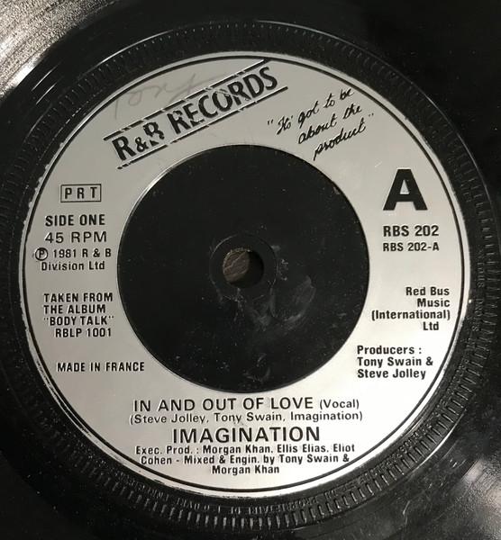 7inch Record IMAGINATION - In And Out Of Love RBS202 R & B Records 1981 UK Soul/Funk Used
7inch Record IMAGINATION - In And Out Of Love RBS202 R & B Records 1981 UK Soul/Funk Used