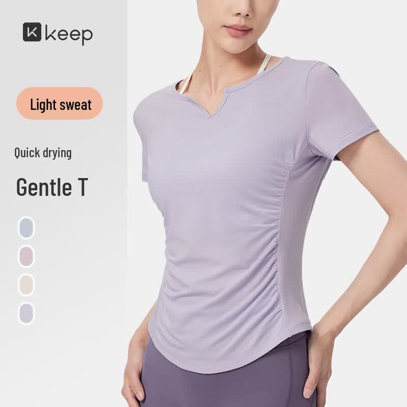 Keep Women s V-Neck Pleated Quick-Dry Training T-Shirt L
Keep Women s V-Neck Pleated Quick-Dry Training T-Shirt L