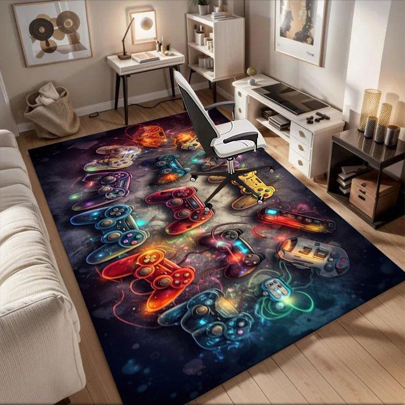 Vibrant Gaming Controllers Collection Office Mat Perfect for Home Decor Office Desk Chair Rugs Chair Carpet for office Polyester Chair Mat 60cm by 90cm
Vibrant Gaming Controllers Collection Office Mat Perfect for Home Decor Office Desk Chair Rugs Chair Carpet for office Polyester Chair Mat 60cm by 90cm
