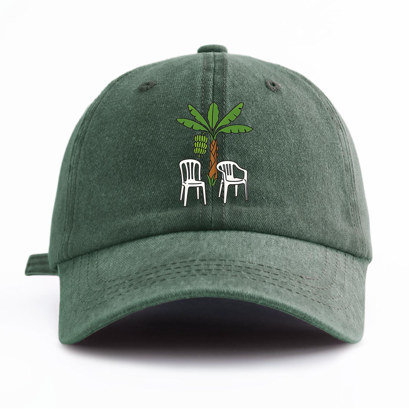 1pc Chair And Tree Print Washed Baseball Cap for Adults, Minimalist Retro Style Casual Soft Adjustable Dad Hat, Perfect As Gift темно-зелений колір
1pc Chair And Tree Print Washed Baseball Cap for Adults, Minimalist Retro Style Casual Soft Adjustable Dad Hat, Perfect As Gift темно-зелений колір
