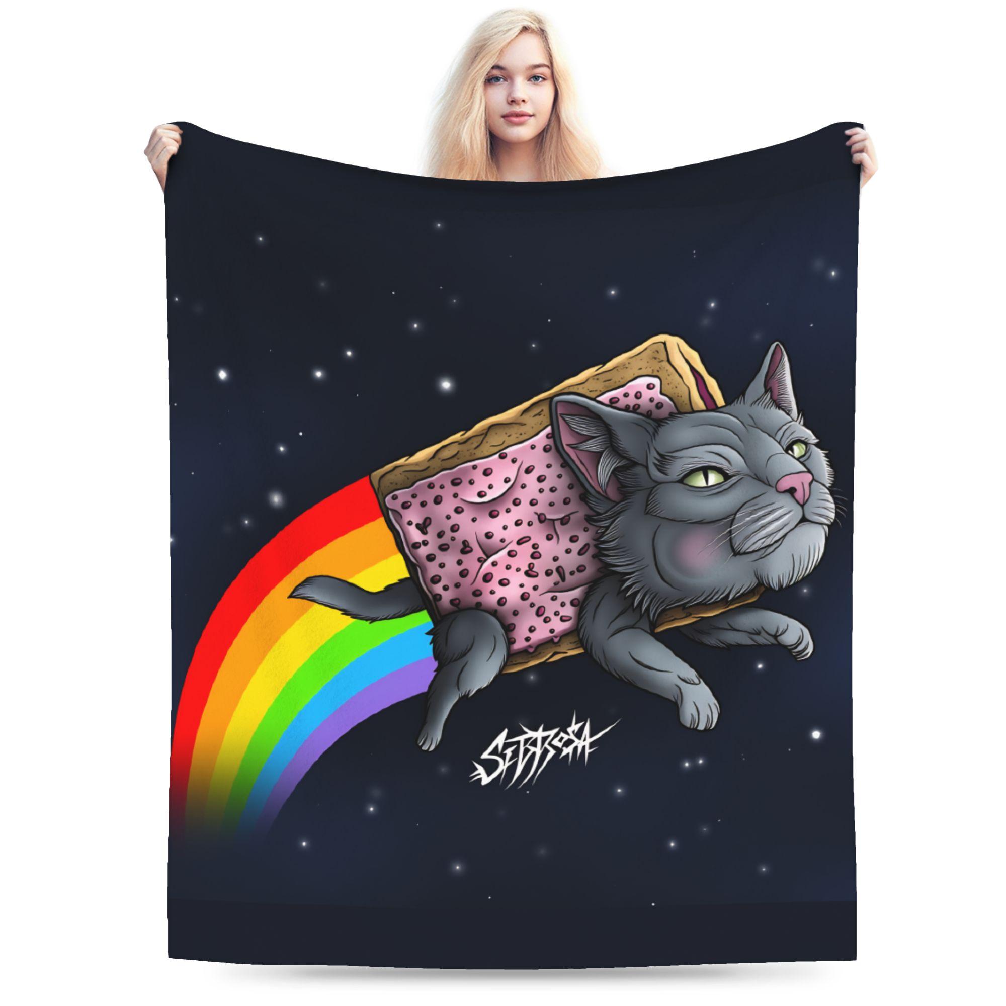 Cat Rainbow Pixel Space Nyans Flannel Blanket Winter Soft Durable Bedding Throws for Kids Adult Couch Bed Fluffy Sofa Bed Cover 30x40in
Cat Rainbow Pixel Space Nyans Flannel Blanket Winter Soft Durable Bedding Throws for Kids Adult Couch Bed Fluffy Sofa Bed Cover 30x40in