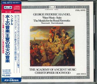 CD CHRISTOPHER HOGWOOD - Handel Water Music-suite Musick For F35L50113 POLYDOR Japan Obi Classical Used
CD CHRISTOPHER HOGWOOD - Handel Water Music-suite Musick For F35L50113 POLYDOR Japan Obi Classical Used