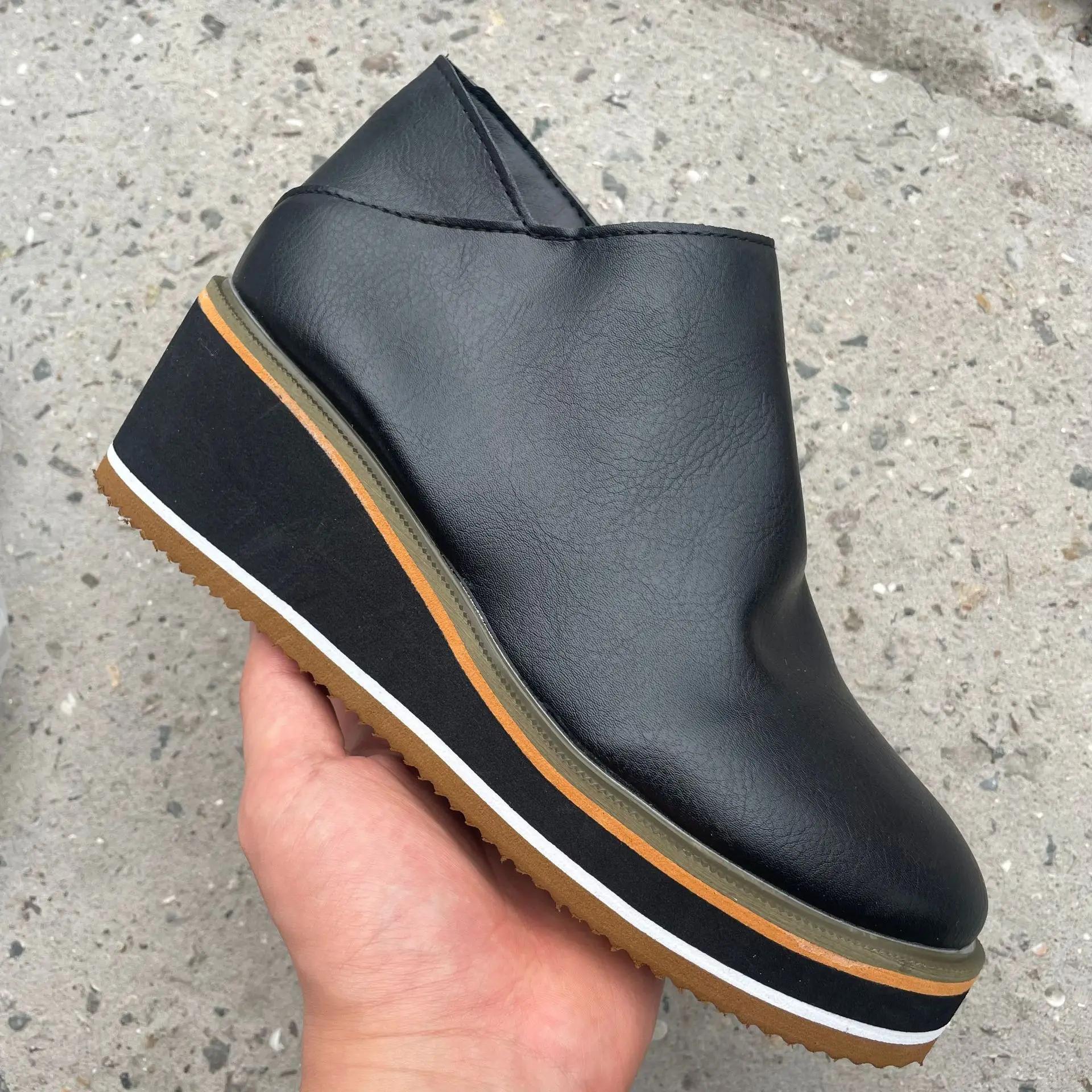 Women s Leather Casual Shoes Comfortable Soft Women s Loafers Side Zipper Women s Boots Increase Height Shoes for Women 35
Women s Leather Casual Shoes Comfortable Soft Women s Loafers Side Zipper Women s Boots Increase Height Shoes for Women 35