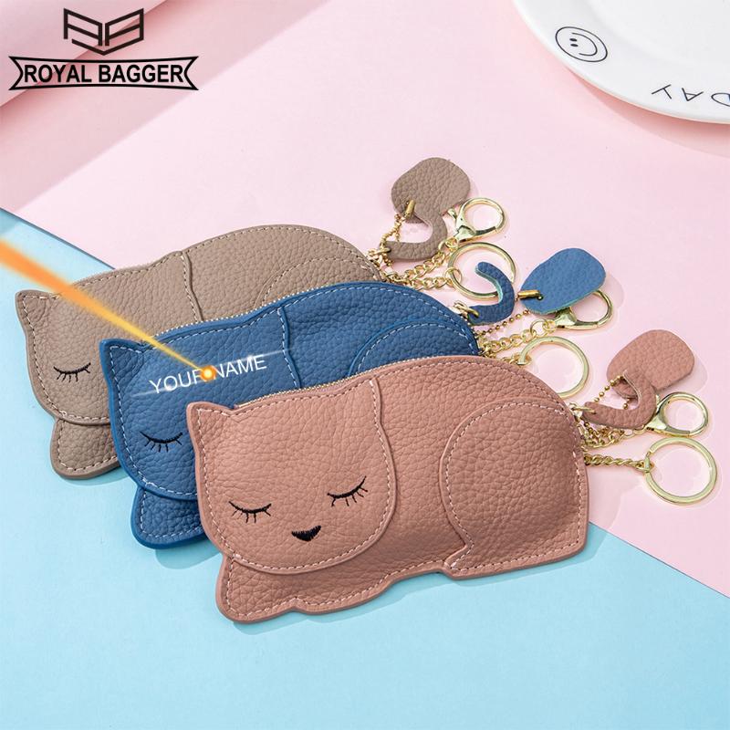 Royal Bagger, кошелек для монет с милым котом для женщин, кошелек для ключей из натуральной коровьей кожи, мини-тонкий клатч, модный держатель для карт 8098
Royal Bagger, кошелек для монет с милым котом для женщин, кошелек для ключей из натуральной коровьей кожи, мини-тонкий клатч, модный держатель для карт 8098