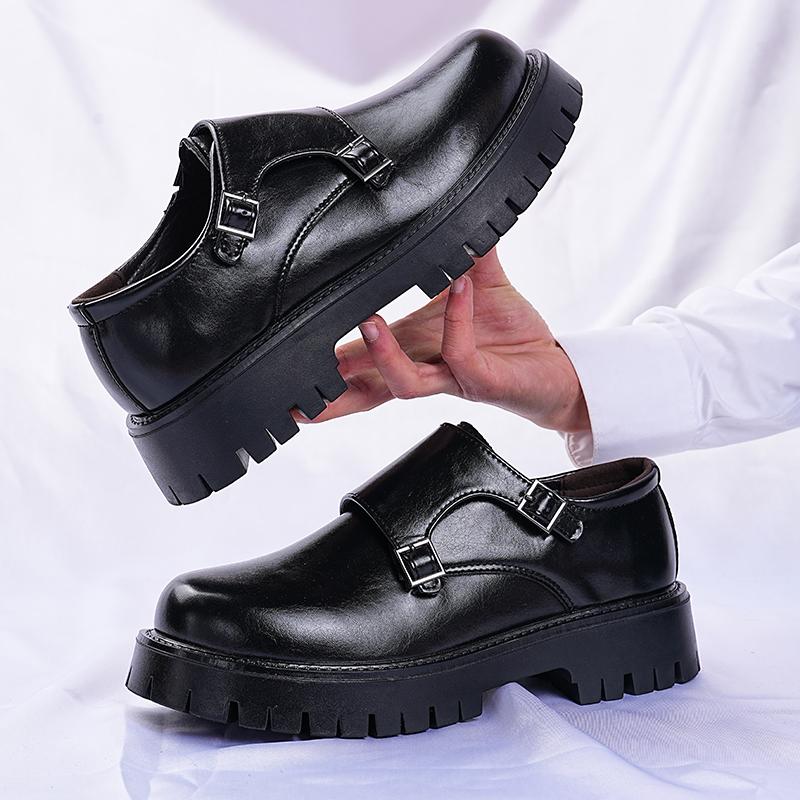 British Casual Height Increase Leather Shoes PU Leather Formal Business Men Shoes Thick Soled Oxford Shoes Platform Derby Shoes 38 чёрный
British Casual Height Increase Leather Shoes PU Leather Formal Business Men Shoes Thick Soled Oxford Shoes Platform Derby Shoes 38 чёрный