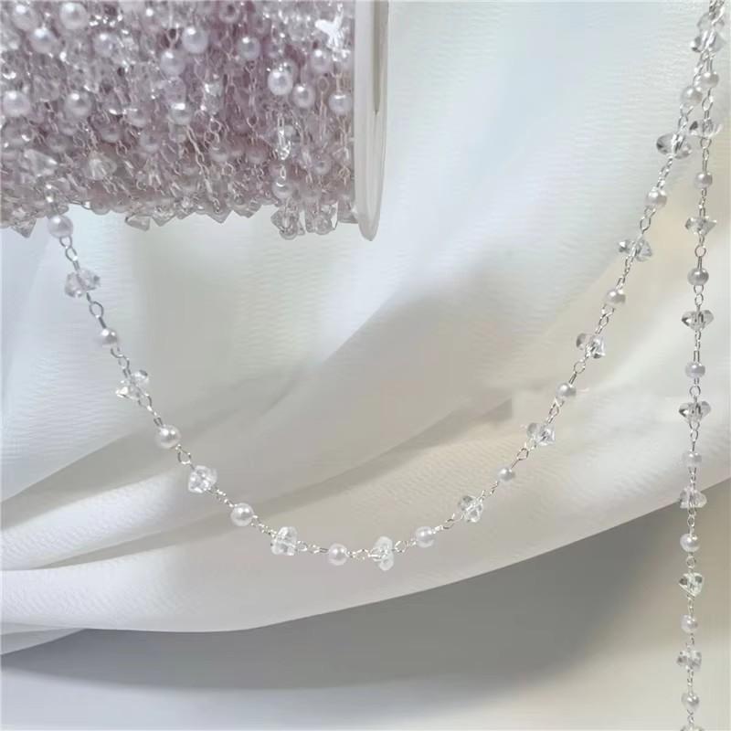 1meter Copper Crystal Beads Chains Imitation Pearl Beads Chains Bulk Lot for Diy Jewelry Making Bracelet Necklace Accessories
1meter Copper Crystal Beads Chains Imitation Pearl Beads Chains Bulk Lot for Diy Jewelry Making Bracelet Necklace Accessories