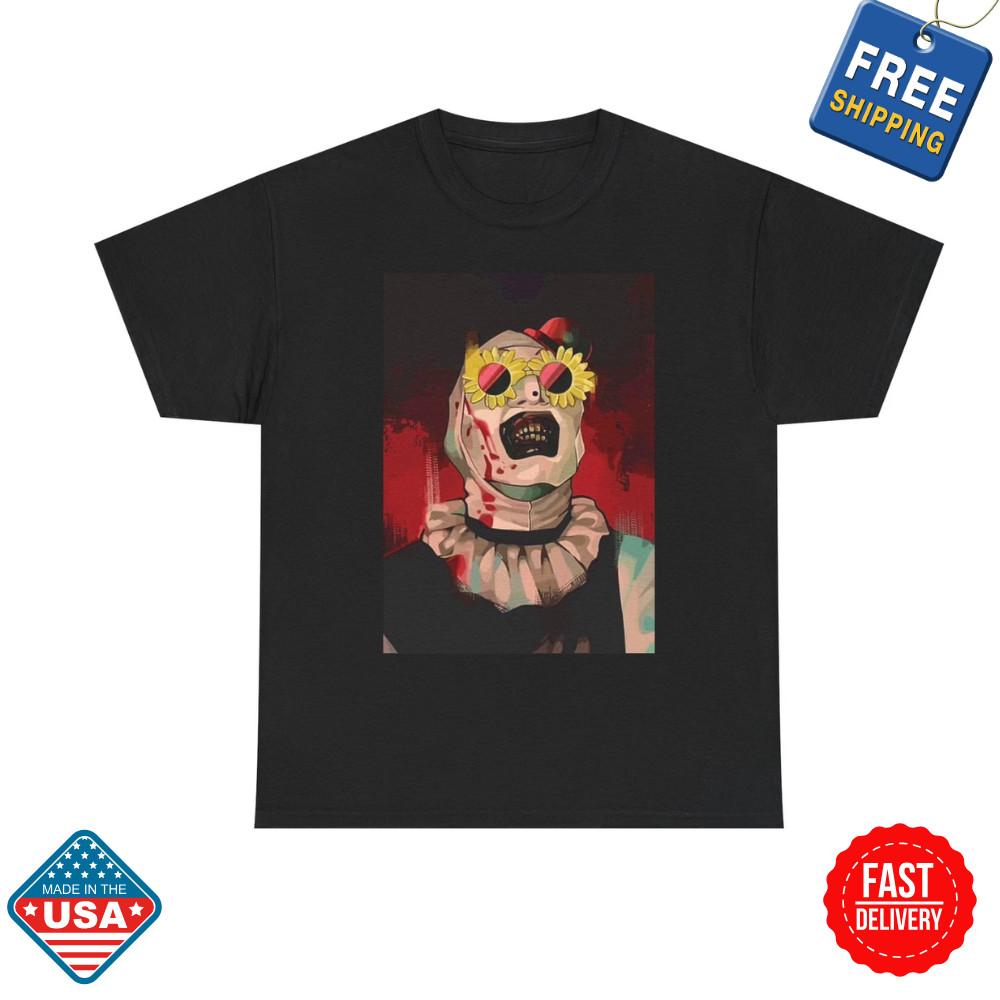 Terrifier Graphic T Shirt Horror Scary Movie Unisex Cotton Tee Inspired Fan Tees Unisex T-Shirt M
Terrifier Graphic T Shirt Horror Scary Movie Unisex Cotton Tee Inspired Fan Tees Unisex T-Shirt M