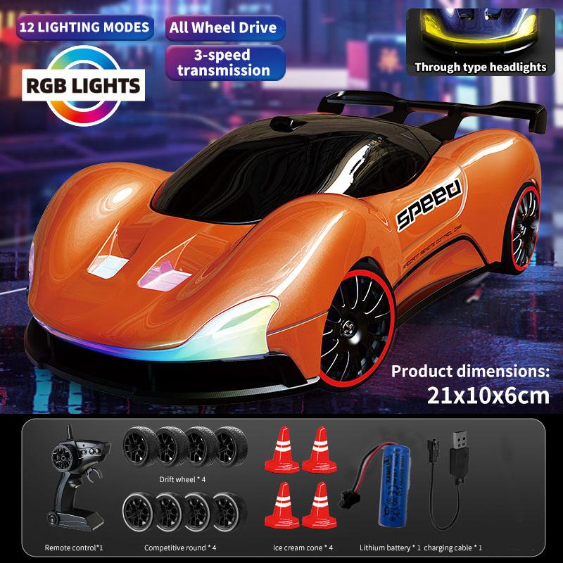 Racing enthusiast 2.4G remote control drift car, high-speed remote control racing car, multiplayer drift toy car
Racing enthusiast 2.4G remote control drift car, high-speed remote control racing car, multiplayer drift toy car