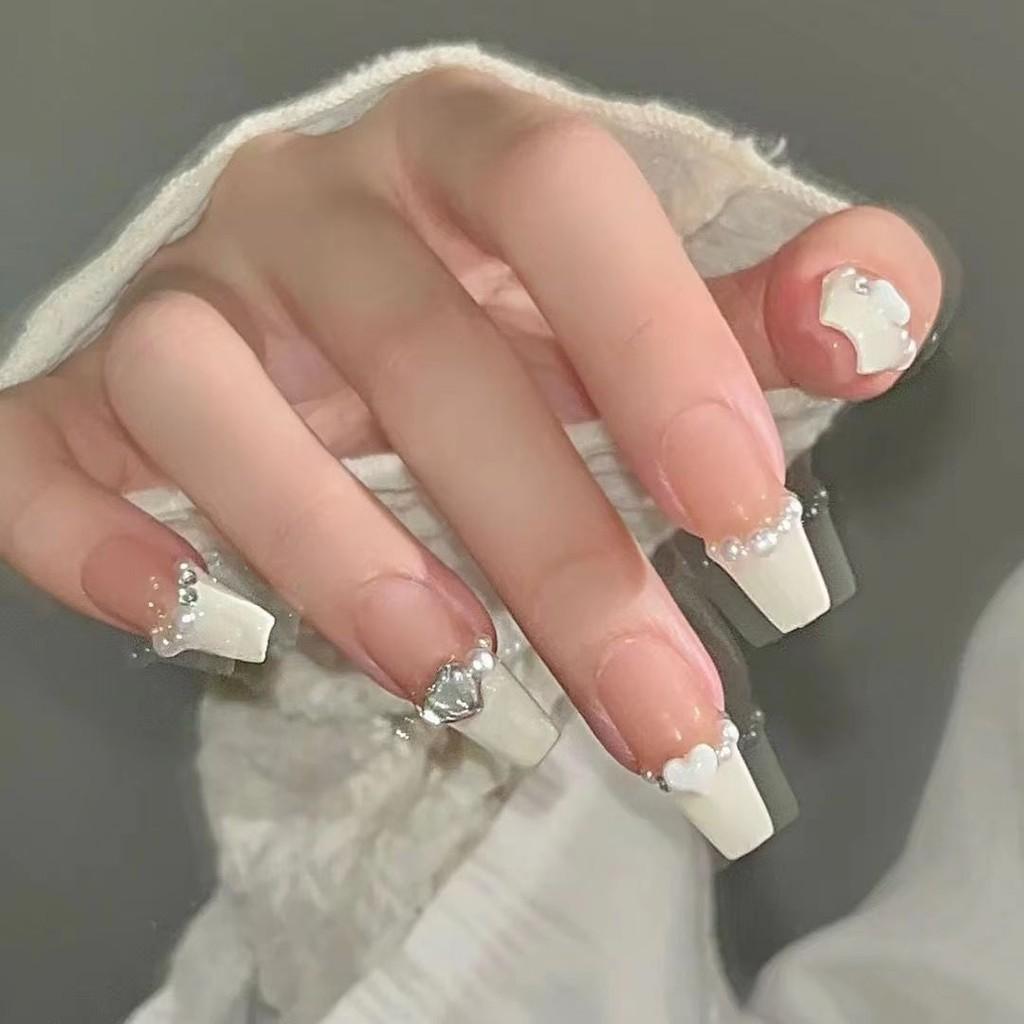 Gel Wearable Nail Art Love Puff Chic Simple Design Medium False Sticker Nail Middle,XS
Gel Wearable Nail Art Love Puff Chic Simple Design Medium False Sticker Nail Middle,XS