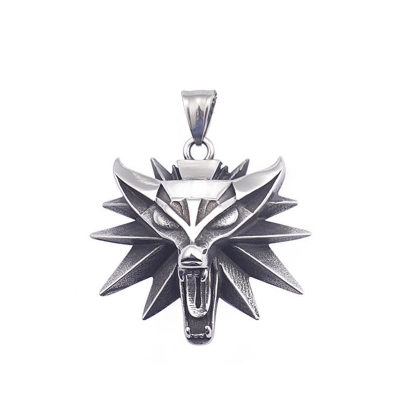 Stainless Steel Wizard 3 Wolf Head Pendant Retro Style Geralt of Rivia Men s Necklace Popular Medieval Witcher Jewelry
Stainless Steel Wizard 3 Wolf Head Pendant Retro Style Geralt of Rivia Men s Necklace Popular Medieval Witcher Jewelry