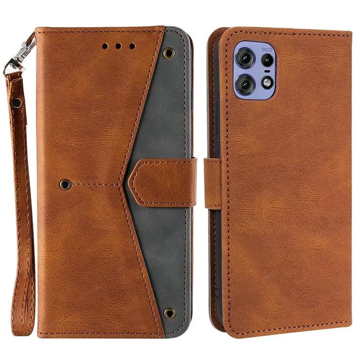 For Motorola Edge 50 Pro 5G Case Splicing Stitching Leather Flip Protective Cover - Brown
For Motorola Edge 50 Pro 5G Case Splicing Stitching Leather Flip Protective Cover - Brown